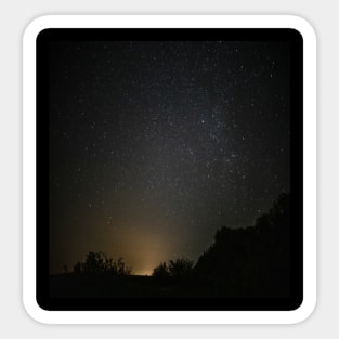 Clear sky night with starts Sticker